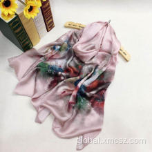 Silk Scarf Pattern Geometric Customise silk luxury scarf Factory